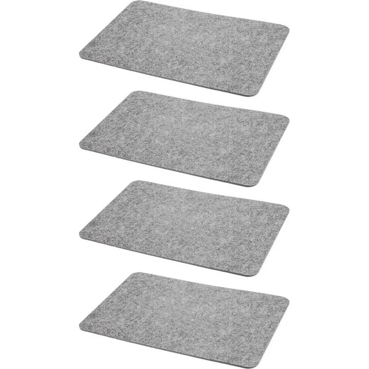 HAC24 Platzset Filz Platzmatte Tischsets Untersetzer Tischmatten Filzuntersetzer, (Set, 4-St), 44 x 30 cm, Rechteckig