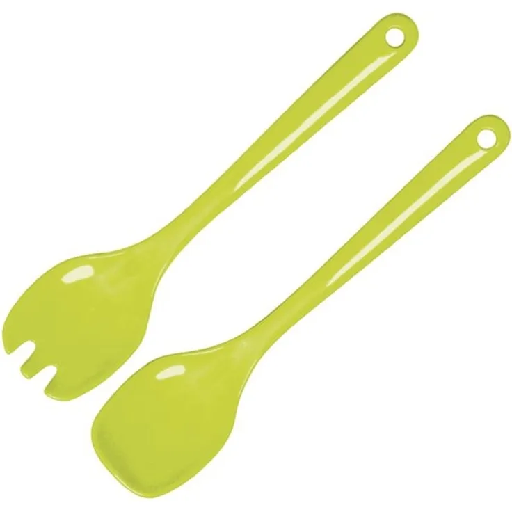 WACA Kunterbunt Salatbesteck 2-tlg, Länge: 305 mm, apfelgrün