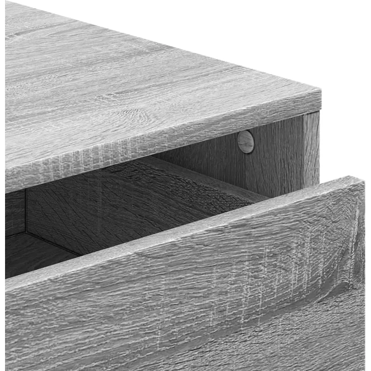 vidaXL Kommode Grau Sonoma 80x41x58 cm Holzwerkstoff 852857 – Bild 7