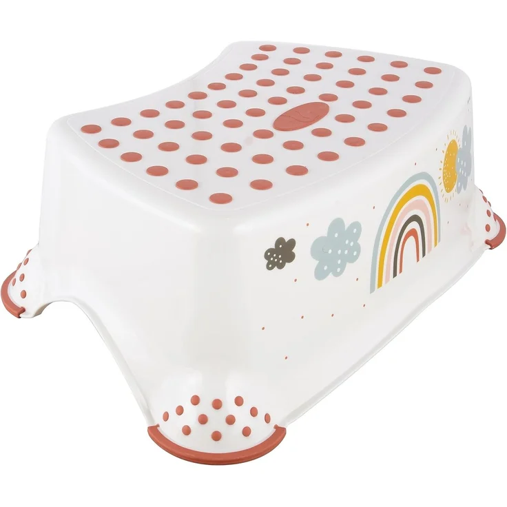 Keeeper Tritthocker mit anti-rutsch-funktion rainbow white – Bild 1