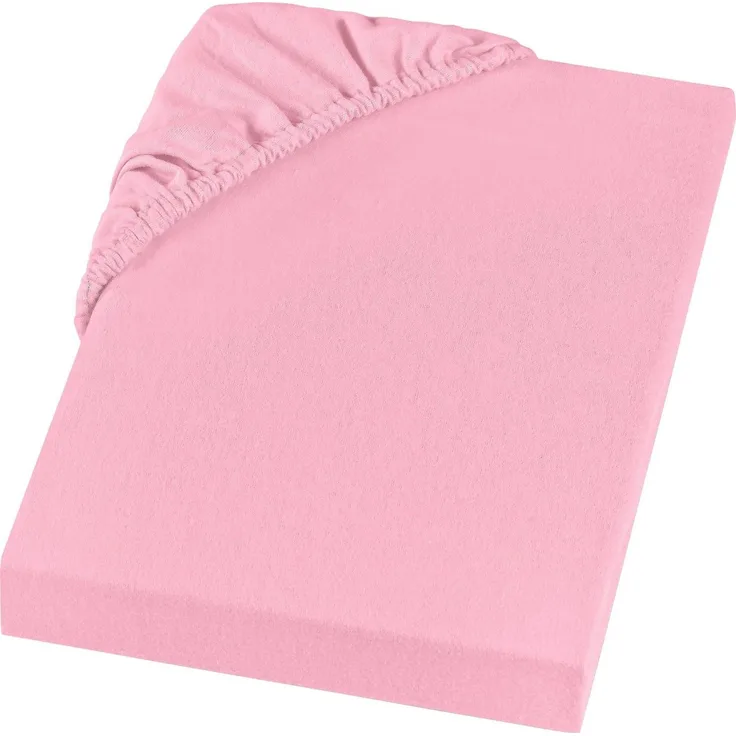 Setex REFIBRA Feinbiber Spannbettlaken rosa 90 x 200 cm
