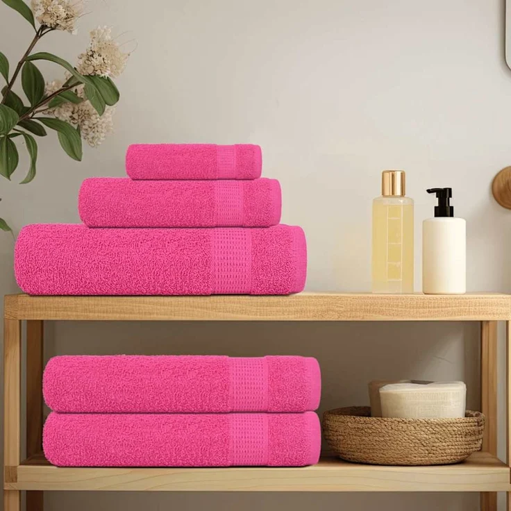 vidaXL Saunatücher FROGN 4 Stk. Rosa 80x200 cm 360 g/m² 137056 – Bild 3