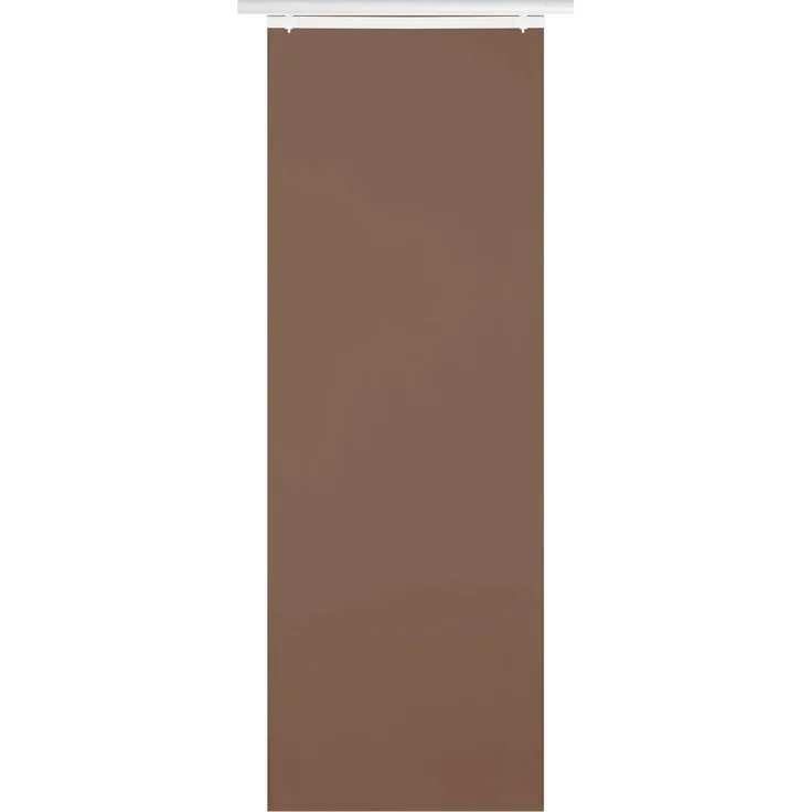 Bestlivings Flächenvorhang Elena 3er Pack (B x H) 60 x 260 cm Dunkelbraun, transparenter einfarbiger Schiebevorhang, in vielen Farben – Bild 3