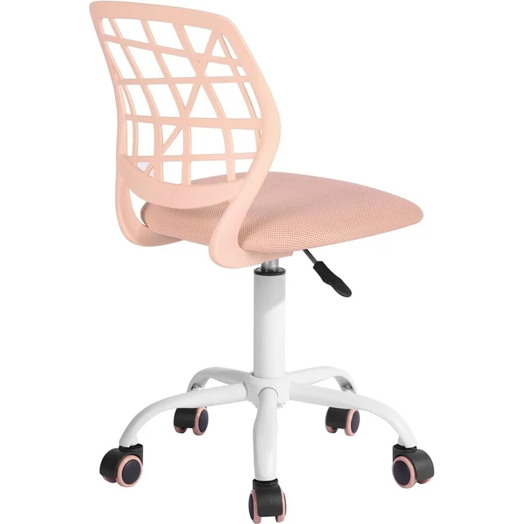 FurnitureR Bunter Schreibtischstuhl, moderner höhenverstellbarer Computerstuhl ohne Armlehnen, ergonomischer Drehstuhl für Kinderzimmer und Home Office – Bild 1