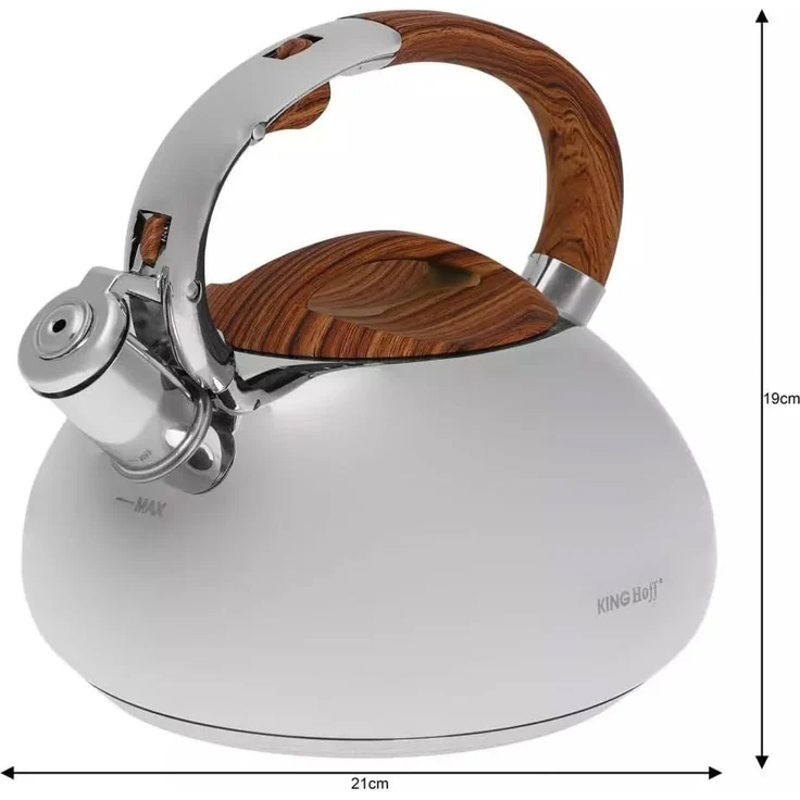 Kinghoff Kinghoff Stahlkessel mit Pfeife 3,0l KH3274 – Bild 3