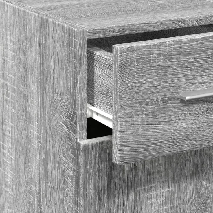 vidaXL Sideboard Grau Sonoma 30x42,5x93 cm Holzwerkstoff 846276 – Bild 6