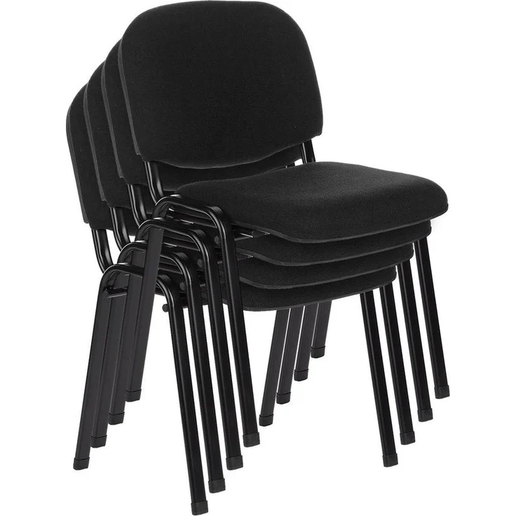 hjh OFFICE Besucherstuhl Konferenzstuhl XT 600 Stoff Schwarz – Bild 11