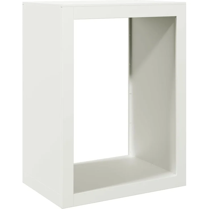 vidaXL Brennholzregal Weiß 60x40x80 cm Stahl 850997 – Bild 5