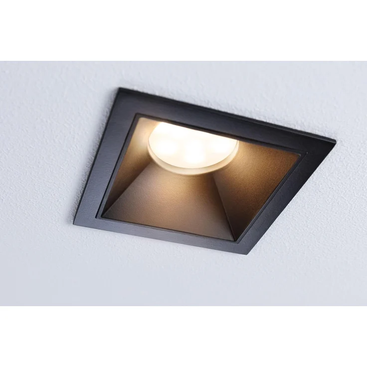 Paulmann 93127 LED Cole Coin Einbauleuchte eckig 2700K Schwarz 3-Step-Dim IP44 – Bild 7