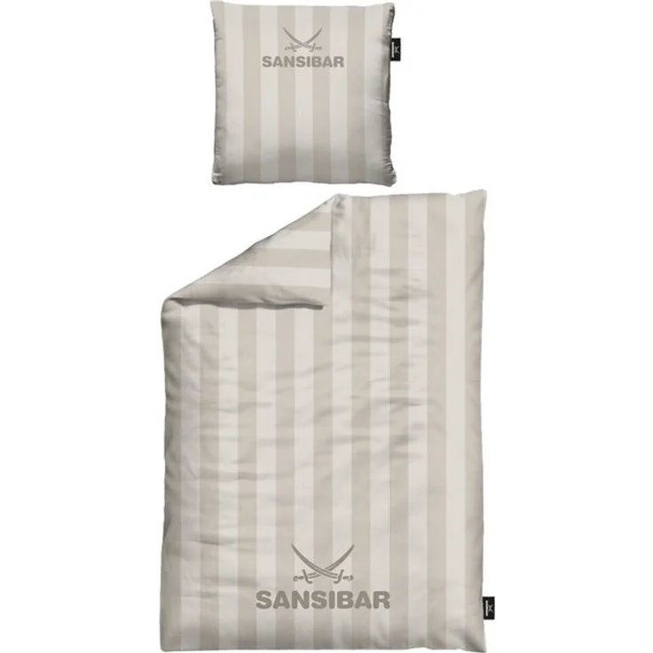 Sansibar Sylt Bettwäsche Sansibar Bettwäsche “Modern Stripe” 100% Baumwolle, Baumwolle, 2 teilig, edel und hochwertig, weich, hautfreundlich, pflegeleicht – Bild 2