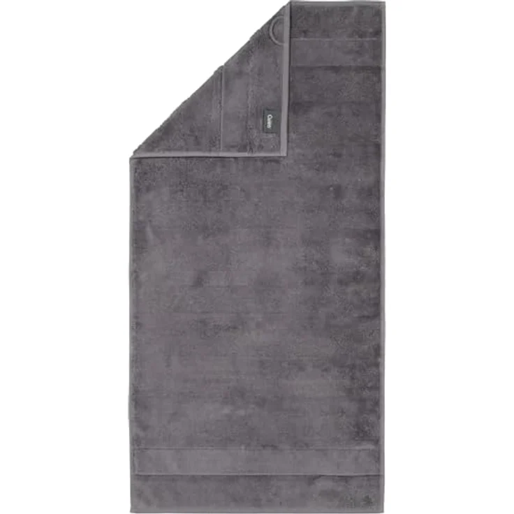 Cawoe Duschtuch Noblesse Uni, Anthrazit, 80x160 cm, saugfähig, schadstoffgeprüft, Oeko-Tex® Standard 100, Made in Germany – Bild 5