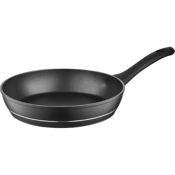 FLORINA Aluminium Bratpfanne 30 cm Durchmesser I Universalpfanne DELUX Antihaftbeschichtet I Anti-Kratz Pfanne mit Induktionsboden I Pfanne Geeignet für Induktionsherd, Gasherd, Elektroherd (Schwarz)