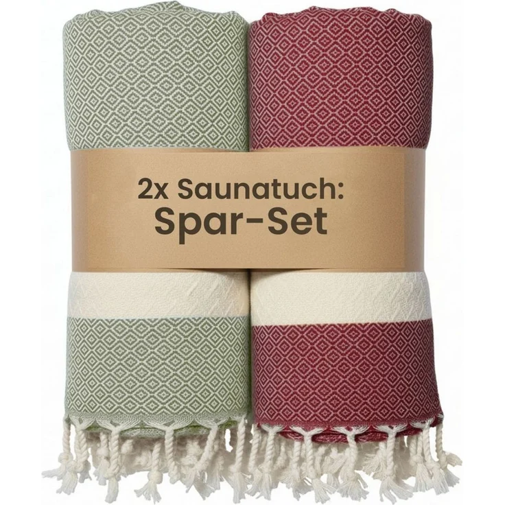 furora HOLIDAY Saunatuch Saunahandtuch Saunatuch Damen + Herren, Hamamtuch groß 100x200 XXL – Bild 1