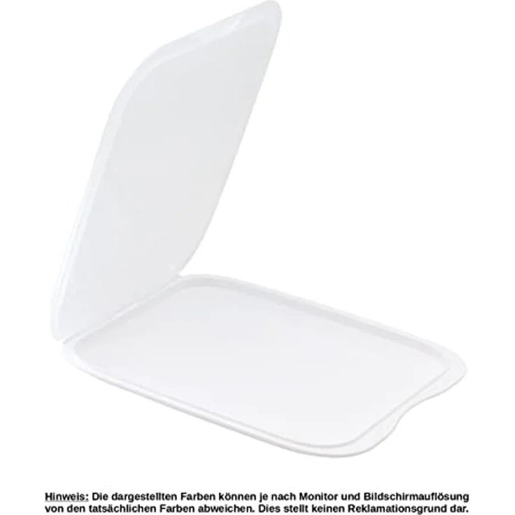 Engelland Frischhaltedose Aufschnittdosen, Aufschnittbox, PP-Kunststoff, BPA-frei, (Vorteils-Set, 4-tlg, mit transparentem Deckel), stapelbar, platzsparend, Ordnung im Kühlschrank, Organizer, Stapelbox – Bild 2