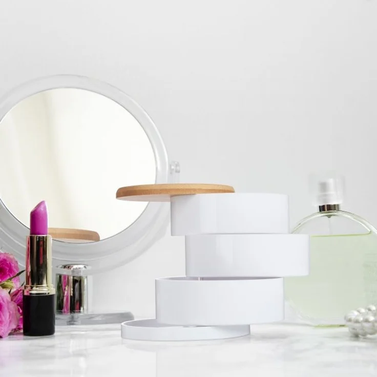 Relaxdays Make Up Organizer mit 3 Fächern – Bild 2