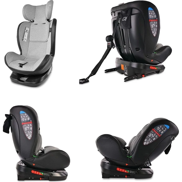 Lorelli i-Size Kindersitz Nebula (40-150cm) Isofix, 360° drehbar, verstellbar schwarz – Bild 3
