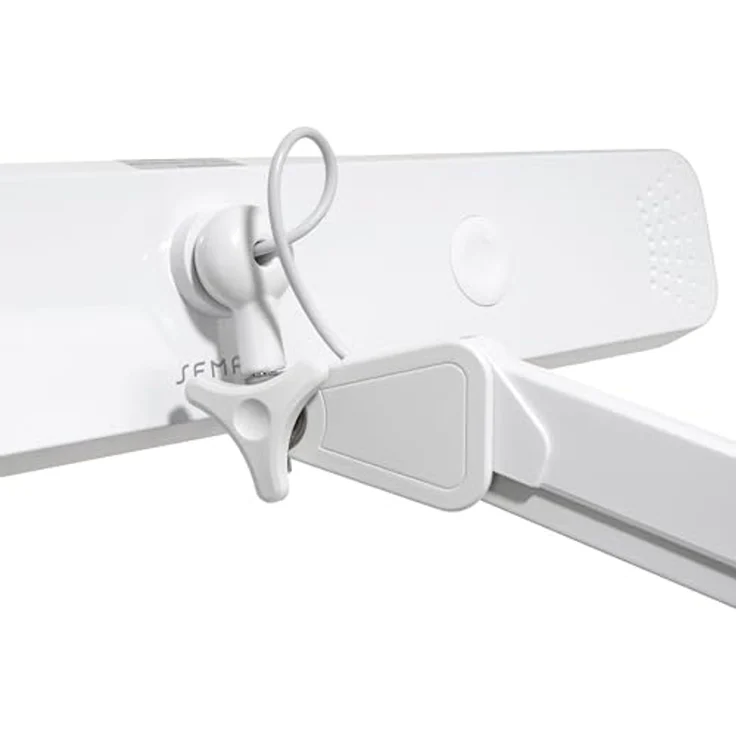Semplix LED Arbeits-Tischlampe weiß (324 LED/ dimmbar in 5 Stufen/ Tischklemme) – Bild 4