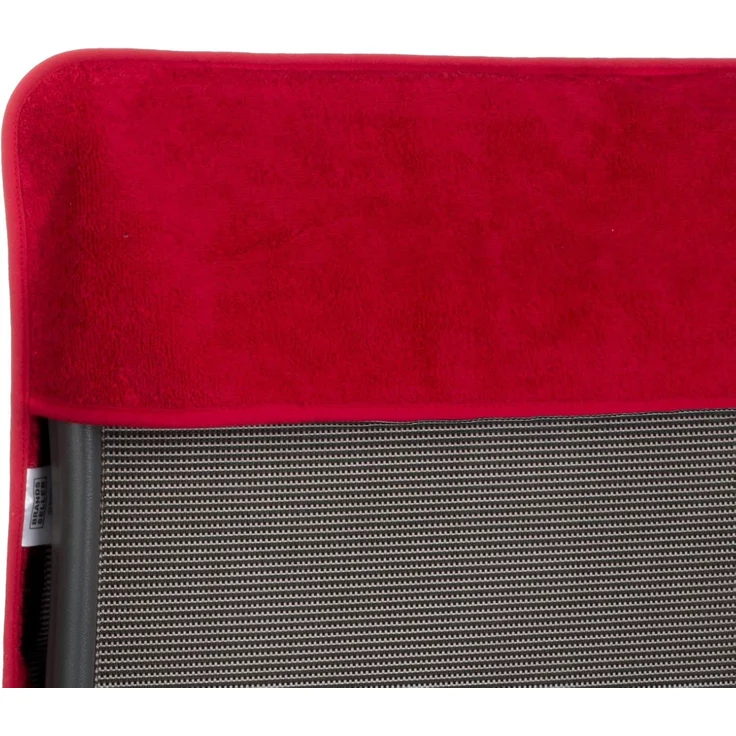 BRANDSSELLER Frottee-Schonbezug für Gartenstuhl und Gartenliege sowie als Strandliegenauflage - aus 100% Baumwolle - ca. 65x130 cm - Rot – Bild 2