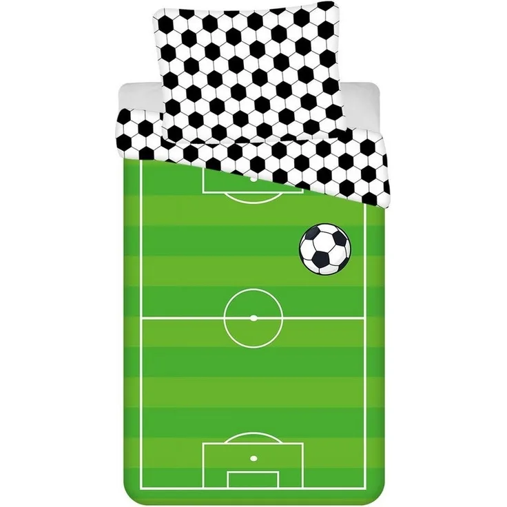 Football Baumwolle Bettwäsche – Bettbezug 140x200 cm & Kissenbezug 70x90 cm