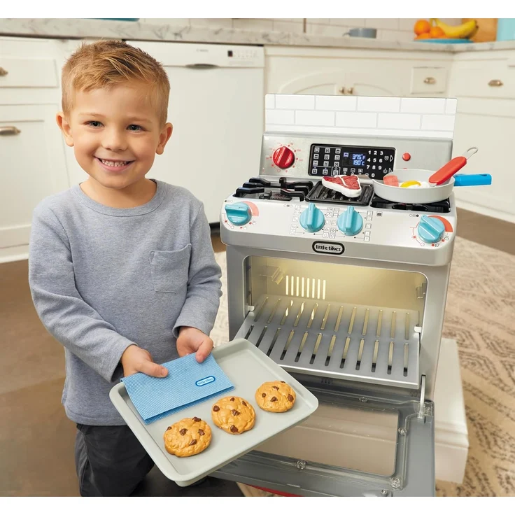 little tikes First Oven - Interaktiv & Realistisch - Mit Licht & Geräuschen - Schein-Spielgerät für Kinder – Bild 4