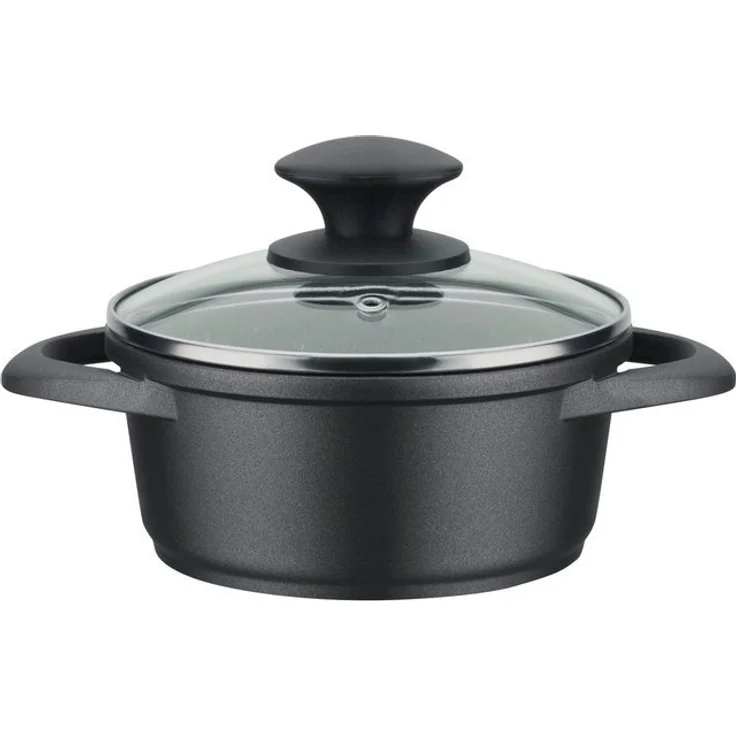 GSW Kochtopf Gourmet Granit, Aluminiumguss, mehrfache, langlebige VITAFLON®GRANIT Antihaft-Versiegelung, Induktion – Bild 2