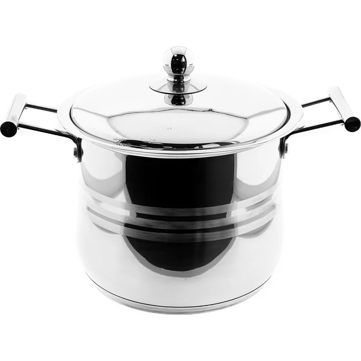 Sunay Couscous Pot aus Edelstahl Kochtopf mit Siebeinsatz in Silber 8L – Bild 4