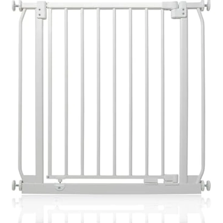 Safetots Elite Sicherheitsschutzgitter, 71cm - 80cm, Mattweiß, Treppenschutzgitter mit Druckmontage, Sicherheitsbarriere, Einfache Installation – Bild 11