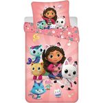 Gabby's Dollhouse Baumwolle Bettwäsche Bettbezug 140x200 cm & Kissenbezug 70x90 cm