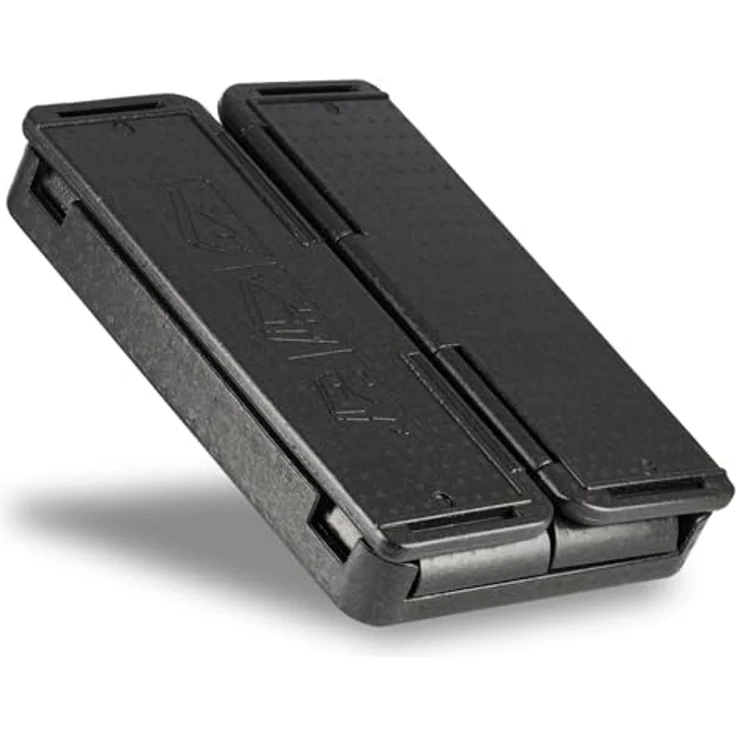 Mahlzeit Thermobehälter Thermobox faltbar, 60 x 40 x 25,5cm 40 L, Schwarz, Styroporbox, Styropor – Bild 5