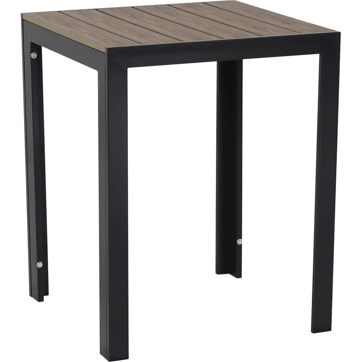 FIRE ALMA Nonwood Alu-Gartentisch Gartenmöbel anthrazit/grau 60x60 cm – Bild 2