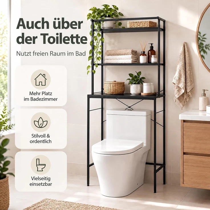 Relaxdays Waschmaschinenregal 3 Ablagen – Bild 6