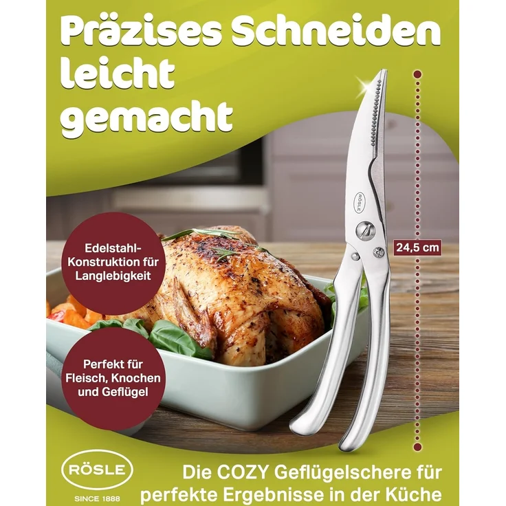 RÖSLE Geflügelschere COZY Geflügelschere 24,5 cm – Bild 2