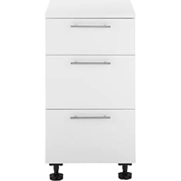Laundreezy Unterschrank, Weiß - Schubladenschrank für Waschküche & Hauswirtschaftsraum - 50 x 92 x 68 cm (B/H/T) – Bild 7