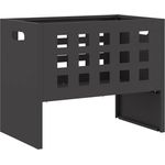 vidaXL Feuerstelle Schwarz 50 x 30 x 40 cm Stahl 858970