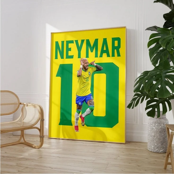 JUSTGOODMOOD Poster Premium ® Neymar Junior Brasilien · Fußball · ohne Rahmen – Bild 3