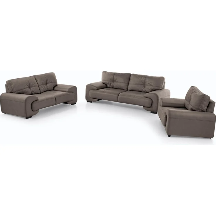 Beautysofa Big-Sofa Polstergarnitur Omega Set 3+2+1 Sofa Wohnzimmer Sofagarnitur, modernes Sofaset für Wohnzimmer, Kunstleder Couchgarnitur im modernen Design – Bild 1
