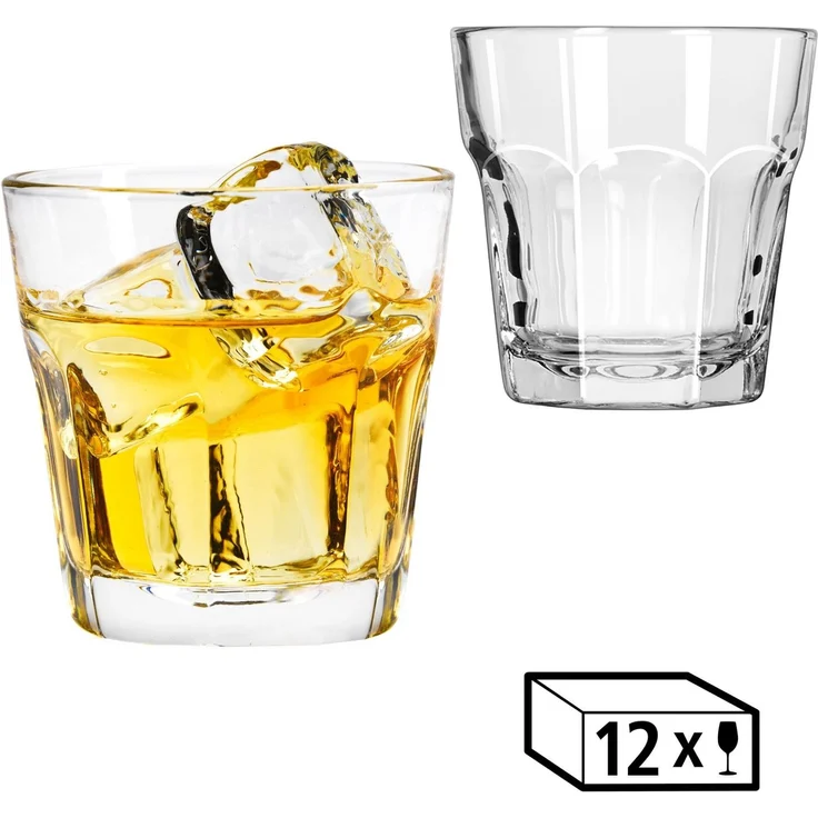LIBBEY Gläser-Set Rocks Glas -GIBRALTAR- 207 ml, Ø: 8 cm, H: 8 cm, 12er Set, 12-tlg, Glas, hochwertig verarbeitet, im modernen Design – Bild 1