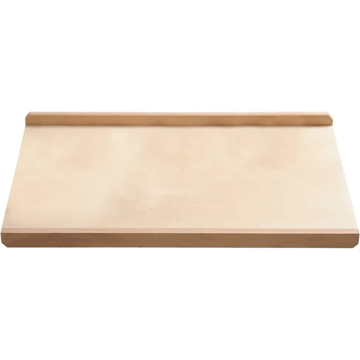 Gravidus Backbrett Backbrett Buche mit 2 Anschlagleisten 58x38 cm Bastelbrett Natur, Schichtholz Buche FSC