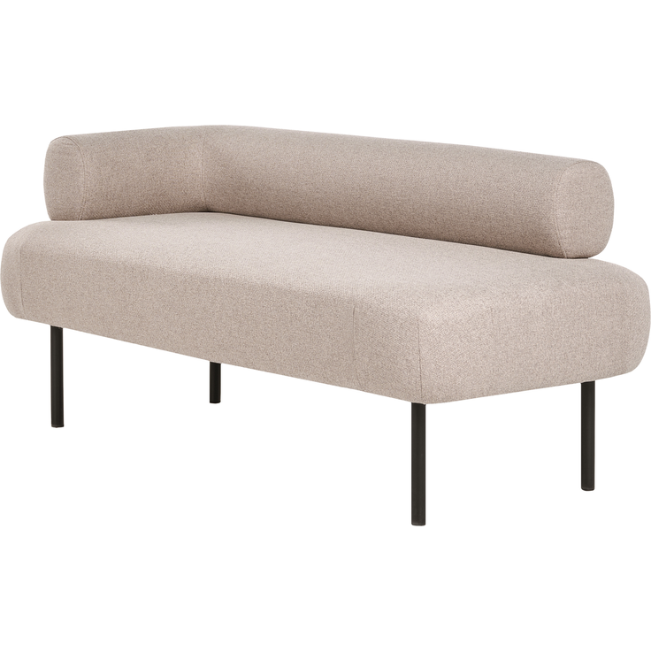 Linksseitige Chaiselongue MIRMANDE Stoff Hellbraun – Bild 4