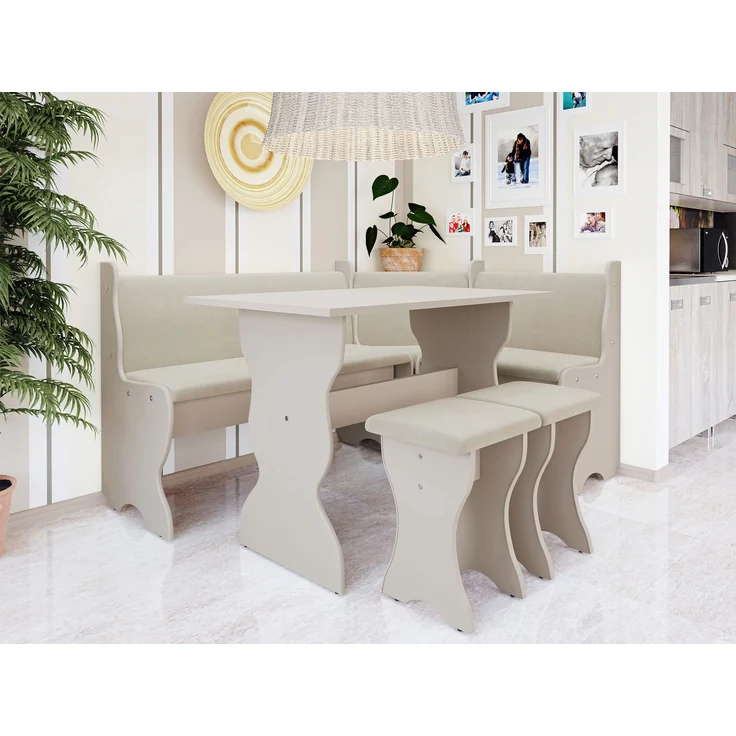 Eckbank Thomas (Farbe: Cashmere + Trinity 02) – Bild 2