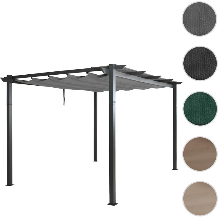 Mendler 'HWC-N93' Pergola, Aluminium grau, 3 x 4 m – Bild 10