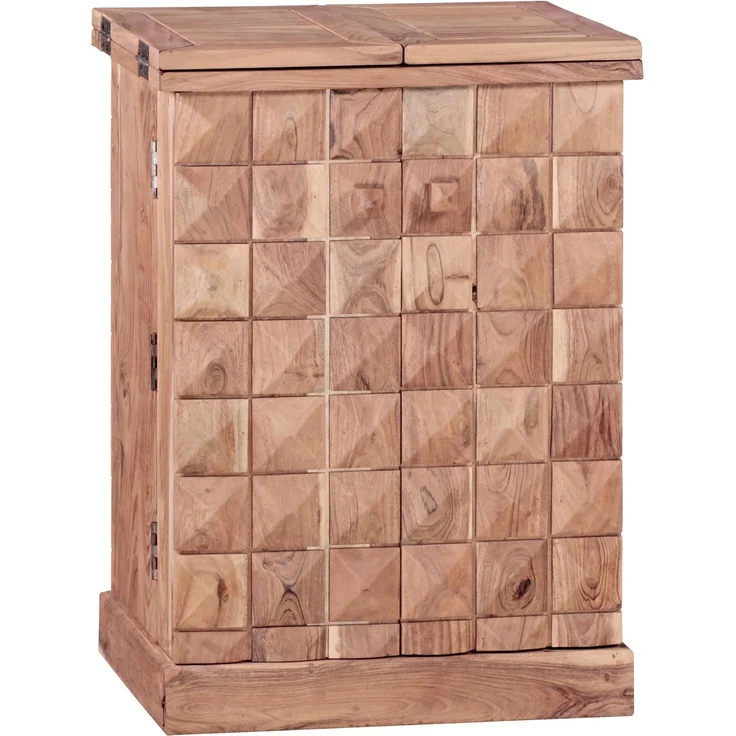 Wohnling 'HARLEM' Hausbar, Massivholz Akazie, 91 x 65 x 50 cm – Bild 1