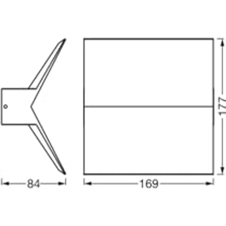Osram ENDURA STYLE BAT Außenwandleuchte, LED-Wandleuchte mit indirektem Licht, warmweiß, 3000K, Aluminium, IP44, 9,5W – Bild 4
