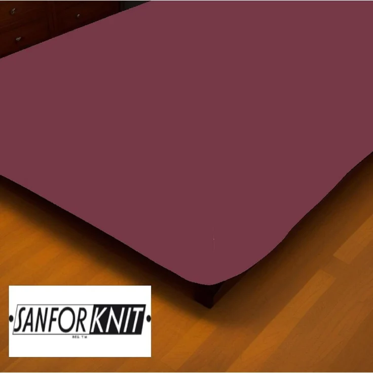 EXKLUSIV HEIMTEXTIL Frottee Spannbettlaken 200 x 220 cm Bordeaux 80% Baumwolle 20% Polyester Öko - Tex Zertifiziert Bed-Sheet Bettlaken Spannbetttuch Topper Leinentuch – Bild 4
