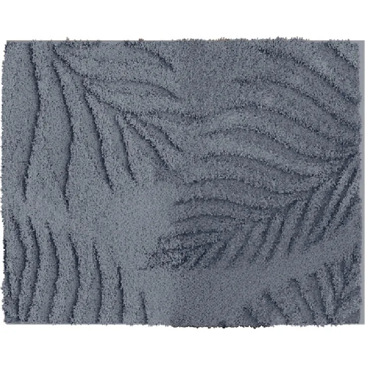Badematte >FERYA< in anthrazit, 100% Polyester MAGICSOFT - 60 x 50 x 1,8 cm (LxBxH)