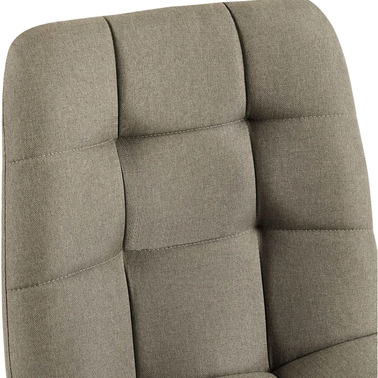 CLP 2er Set Esszimmerstuhl Tilde gepolstert mit Rückenlehne bis 150 kg belastbar - Farbe:taupe;Material:Stoff – Bild 6