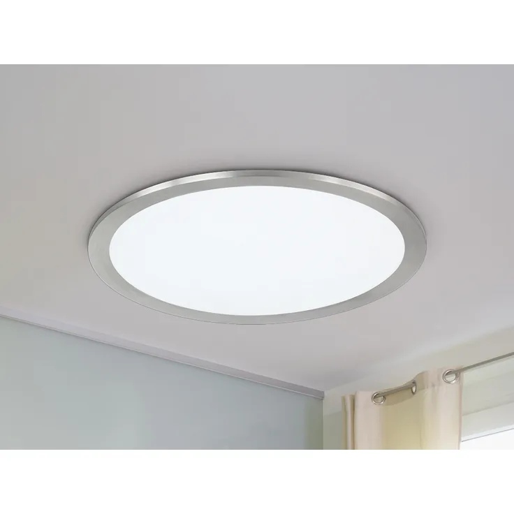Trio Deckenleuchte PHOENIX incl. 1x SMD, 15W · 1x1700lm, 3000K, nickel matt (674093007)