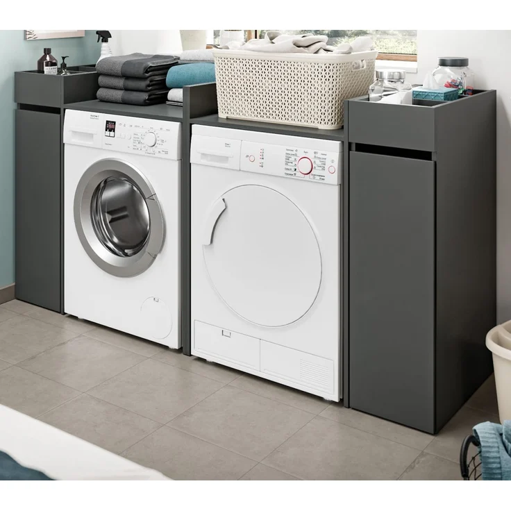 Waschmaschinenumbau Set Flexy in grau 190 x 101 cm – Bild 1