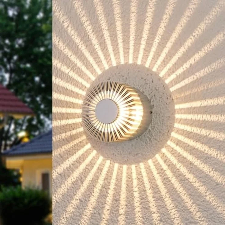 Lucande Außen-Wandleuchte Lennias, 1 x 3 W LED, warmweiß – Bild 2