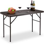 Eckiger Gartentisch Holzoptik